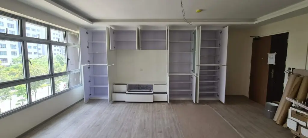 custom built wardrobe for home renovation and interior design